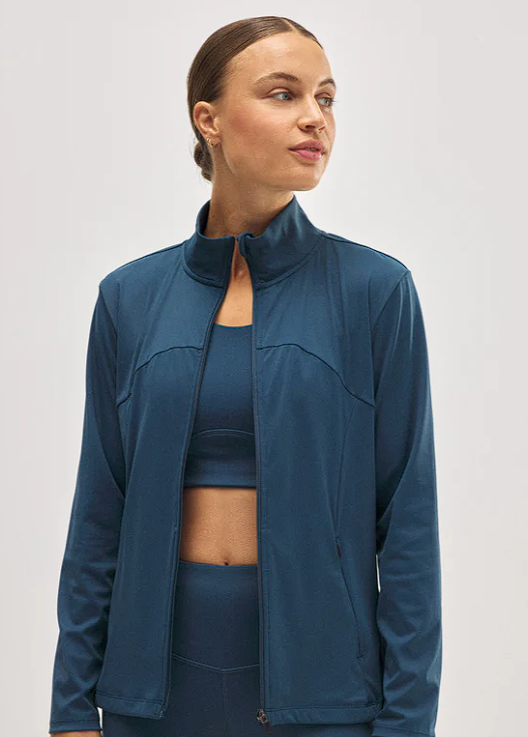 Chaqueta deportiva YSABEL MORA ajustada transpirable azul